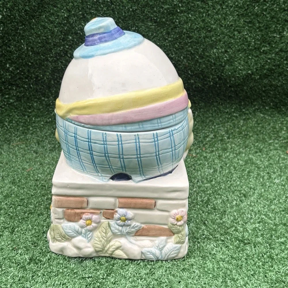 Vintage Bico China Humpty Dumpty Ceramic Cookie Jar Nursery Rhyme Wall